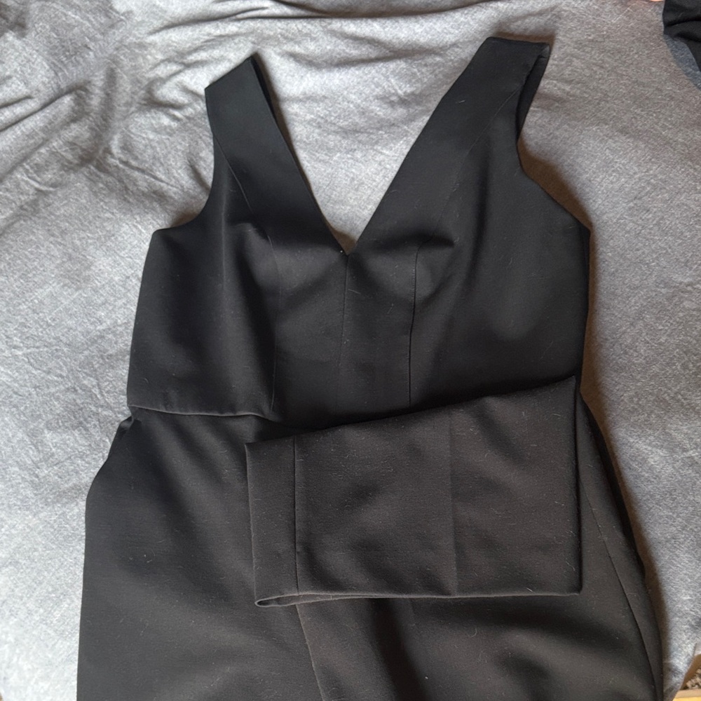 Club Monaco Elegant Black Wide Leg Jumpsuit